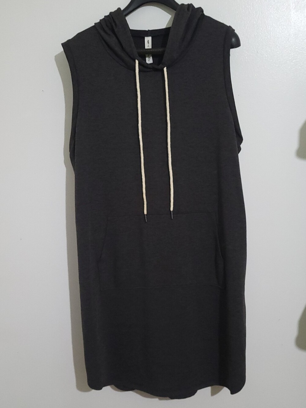 Vanilla Bay Hoodwinked Casual Dress Charcoal Melange Size 2XL NWT